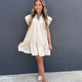THE MILEY DRESS - BEIGE