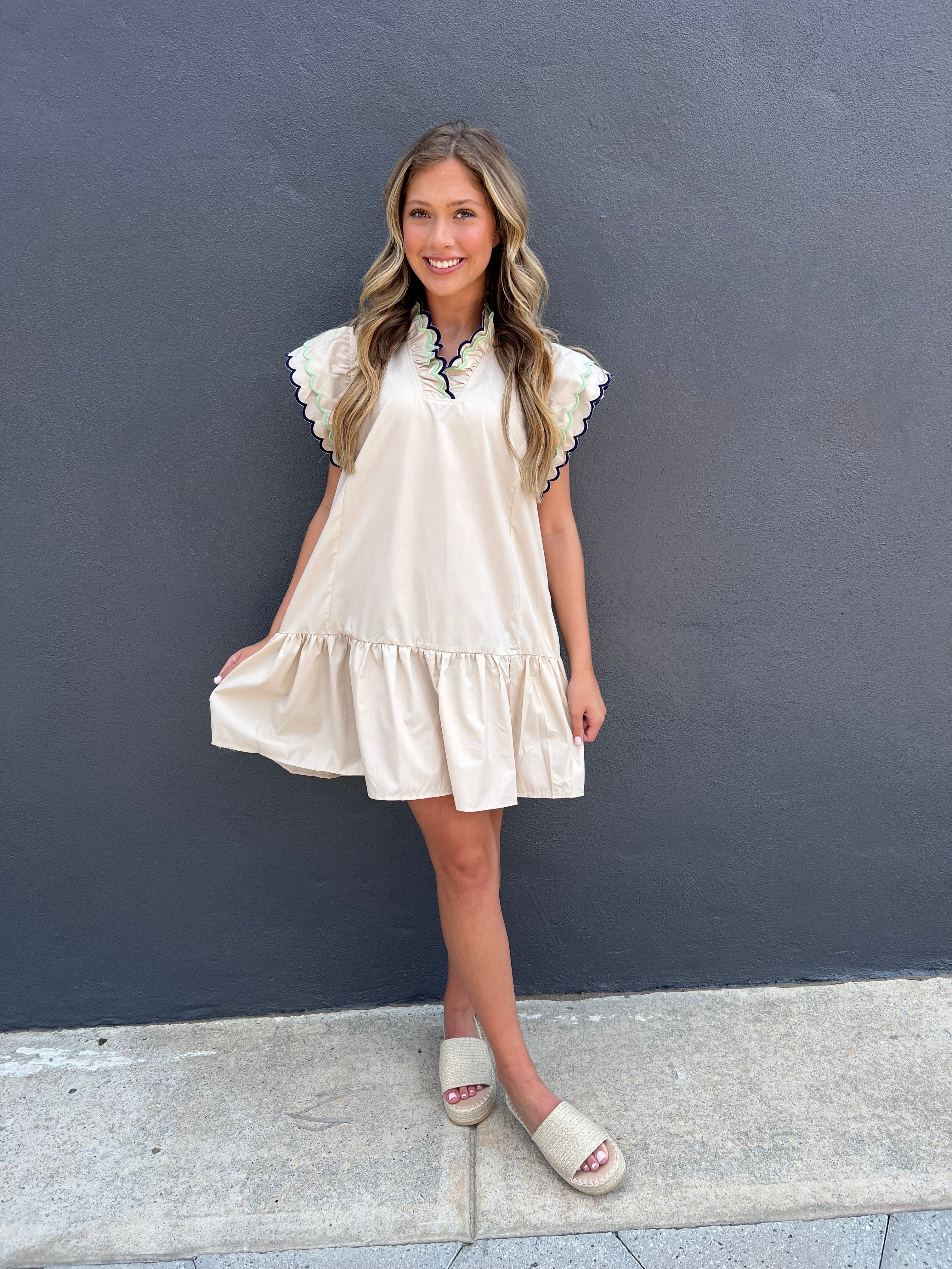 THE MILEY DRESS - BEIGE