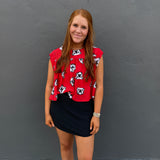 PAIGE SS TOP - RED