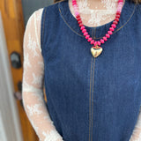 SLEEVELESS DENIM DRESS