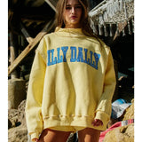 DILLY DALLY SWEATSHIRT - YELLOW