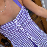 THE ROSIE ROMPER - PURP/WHT