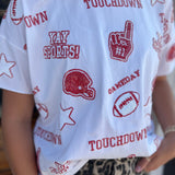 THE TOUCHDOWN TEE - RED