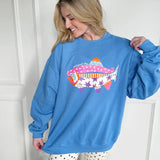 REEL GOOD DAY SWEATSHIRT - COL BLUE