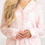 LONG LUXE PJ SET - PINK TOILE