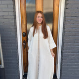 THE STRIPED SANDY DRESS - SAND