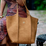 EMORY WHIPSTITCH TOTE - MUSTARD