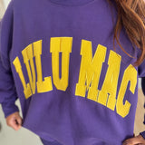 LULUMAC SWEATSHIRT - PURPLE/YEL