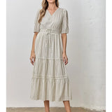 THE SAVANNAH DRESS - BROWN