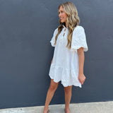BRELEIGH MINI DRESS - WHITE