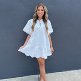 BRELEIGH MINI DRESS - WHITE