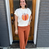 JAKE WIDE LEG PANTS - RUST
