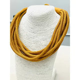 SLUB ROPE NECKLACE - BRITISH KHAKI