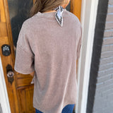 THE COTTON OVERSIZED TEE - MOCHA