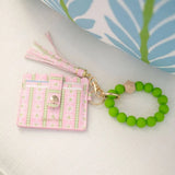 KEYCHAIN WRISTLET BY LP  - ROSEMARY STRIPE