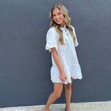 BRELEIGH MINI DRESS - WHITE