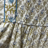 GENELIA MAXI DRESS - WHT/BLU
