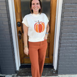 JAKE WIDE LEG PANTS - RUST