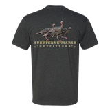 THREE TURKEYS TEE - CHARCOAL