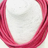SLUB ROPE NECKLACE - BABY PINK