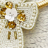 HOLIDAY - The Cross Necklace (white/gold)