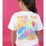 GIRLS SUNNY DAYS TEE - WHT