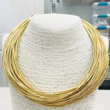 LEATHERETTE STRAND - GOLD