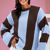 COLORBLOCK THERMAL TEXTURE SWEATER