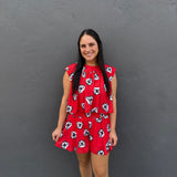 BAILEE SWING SHORTS - RED BULLDOG