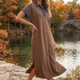 THE MALLORY DRESS - BROWN