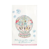 SNOW GLOBE NUTCRACKER TEA TOWEL