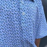 SOARING SILHOUETTES POLO - OPAL