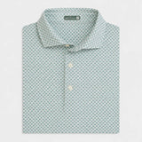 AGAVE PRINTED POLO - DESERT GREEN