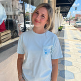 USA CHERRIES TEE - BLUE