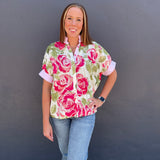 THE ROSE QUEEN BLOUSE - PINK