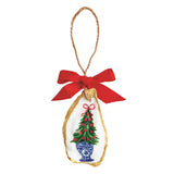 PAINTED OYSTER ORNAMENTS - TREE