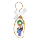 PAINTED OYSTER ORNAMENTS - WREATH