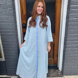 THE STRIPED SANDY DRESS - BLUE