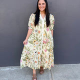 THE SAGE FLORAL MIDI DRESS