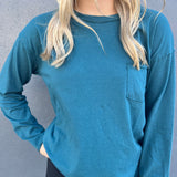 TWEEN CLAIRE TOP - TEAL