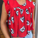 PAIGE SS TOP - RED