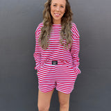 LM RED STRIPE TOP