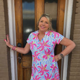 MONTAUK HIBISCUS DRESS