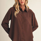 THE LANIE TOP - BROWN