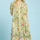 THE SAGE FLORAL MIDI DRESS