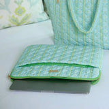 LP QUILTED LAPTOP CASE - ROSEMARY STRIPE BLUE