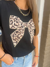 Load image into Gallery viewer, CHEETAH BOW TOP - BLACK
