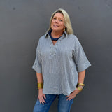 THE NAVY MADELYN TOP