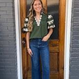 THE SANDY TOP - DK GREEN