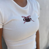 GAME DAY BOW TEE - RED